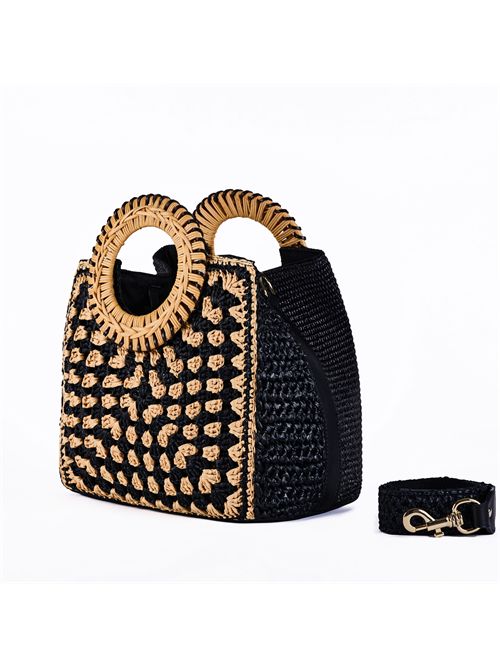 Borsa Mercy Crochet X01 Beige/Nero viamailbag | MERCY CROCHETX01
